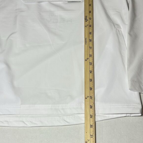 NEW Spyder Active Hoodie Pullover Light Sweatshirt White SPM881RD Men SZ Medium - Picture 12 of 15